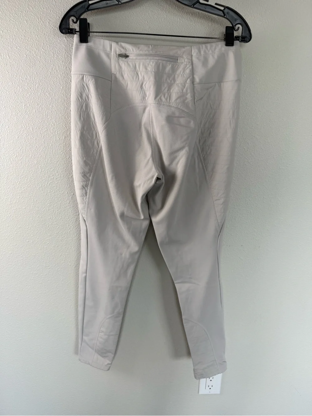 Athleta Peak Hybrid Fleece Tight Pant Birch Grey Winter Sport Ski Women’s Medium